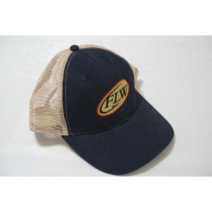 FLW Navy Blue Beige Back Mesh Hat EXCELLENT